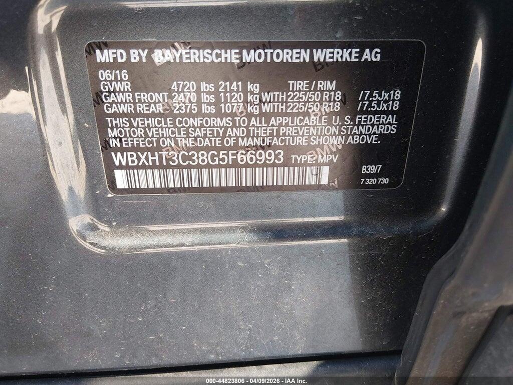 WBXHT3C38G5F66993 2016 BMW X1 photo no. 9