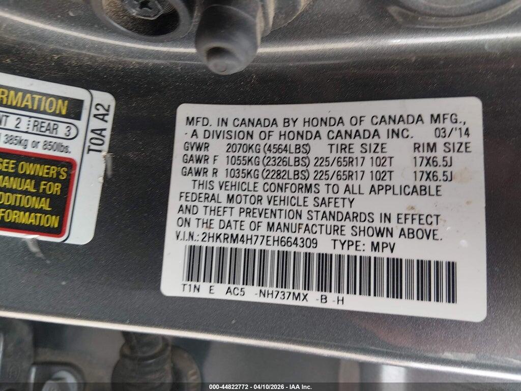 2HKRM4H77EH664309 2014 HONDA CR-V photo no. 9