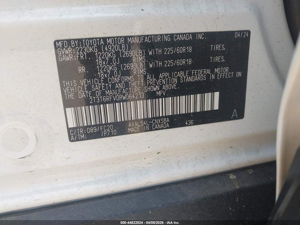 2T3T6RFV0RW064213 2024 TOYOTA RAV4 HYBRID photo no. 9