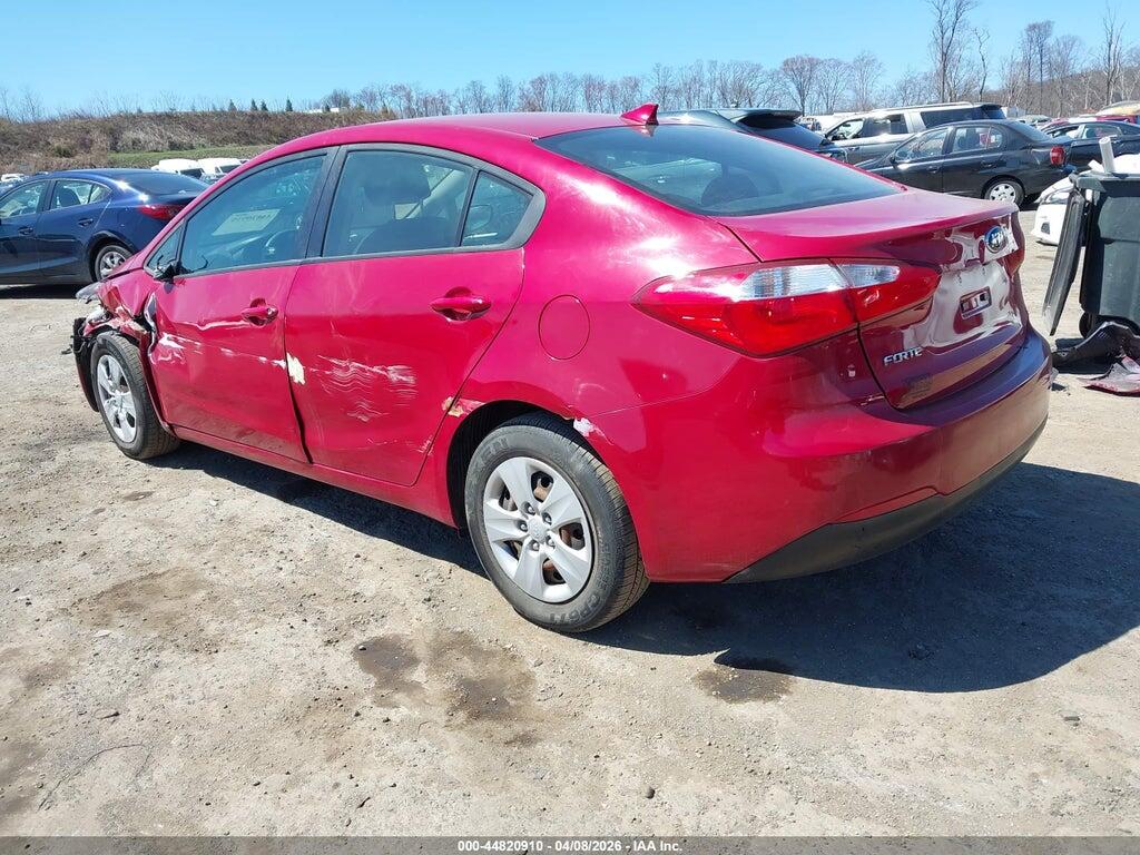 KNAFX4A63G5522874 2016 KIA FORTE photo no. 3