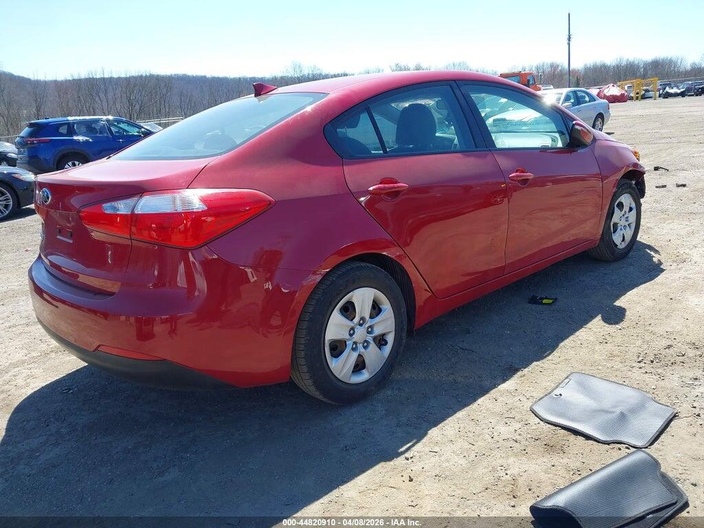 KNAFX4A63G5522874 2016 KIA FORTE photo no. 4