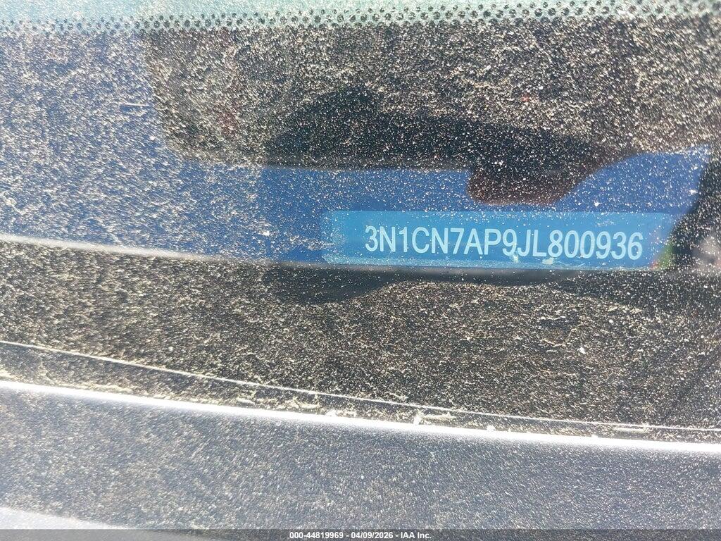 3N1CN7AP9JL800936 2018 NISSAN VERSA photo no. 9
