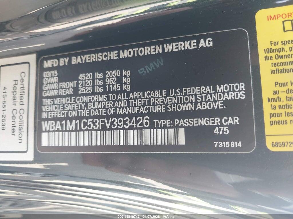 WBA1M1C53FV393426 2015 BMW M235 photo no. 9