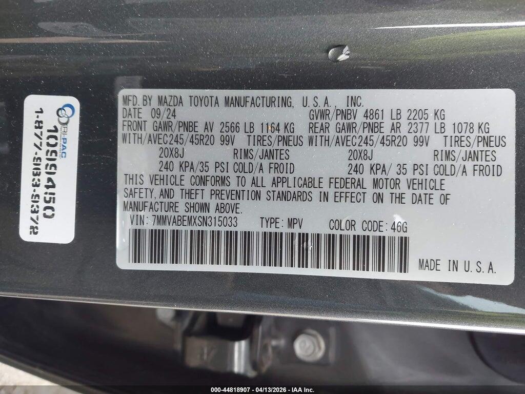 7MMVABEMXSN315033 2025 MAZDA CX-50 photo no. 9