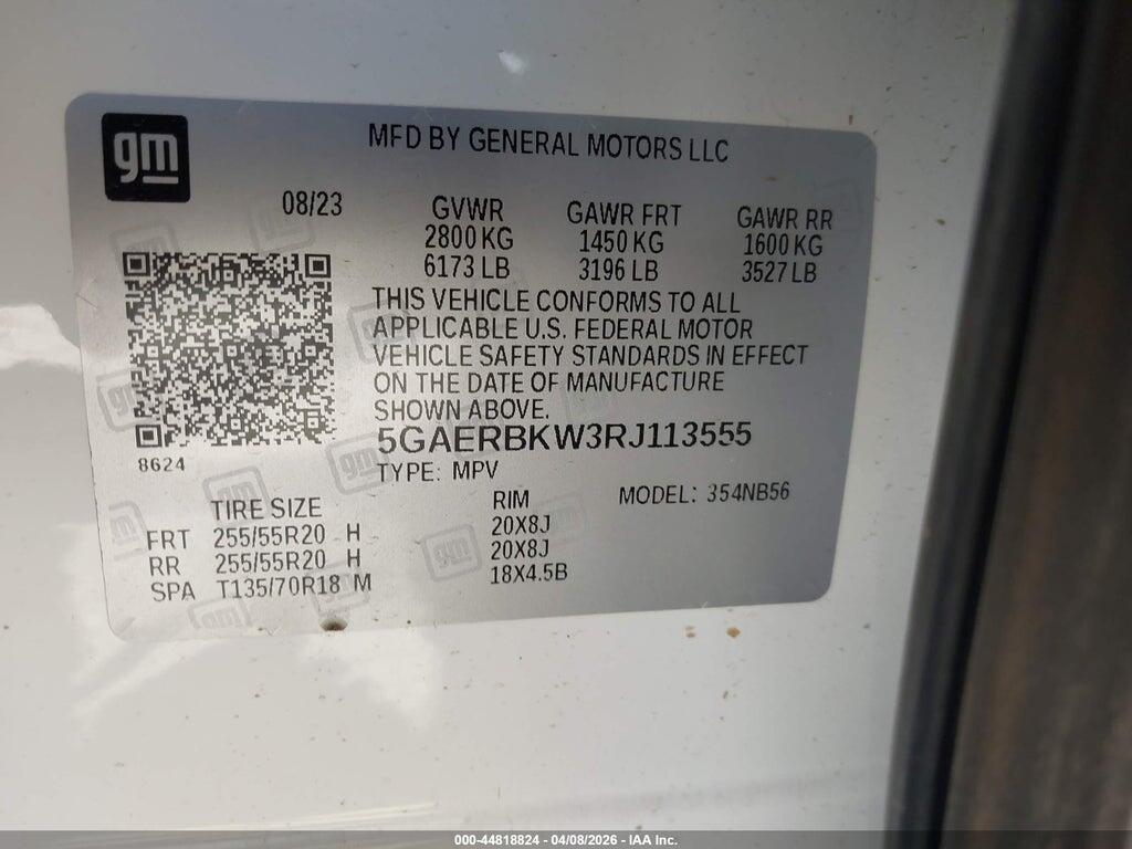 5GAERBKW3RJ113555 2024 BUICK ENCLAVE photo no. 9