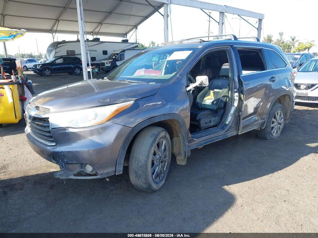 5TDDCRFH9ES005244 2014 TOYOTA HIGHLANDER HYBRID photo no. 2