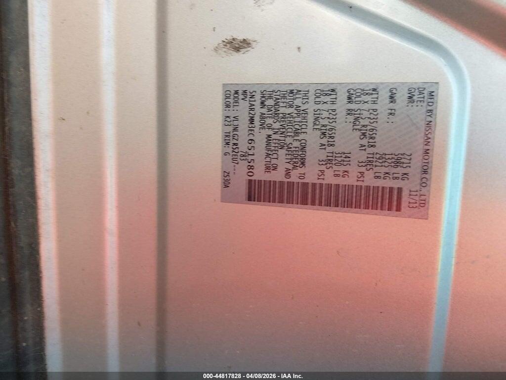 5N1AR2MM3EC651580 2014 NISSAN PATHFINDER photo no. 9