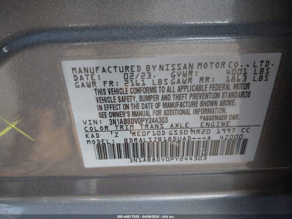 3N1AB8DV0PY244303 2023 NISSAN SENTRA photo no. 9