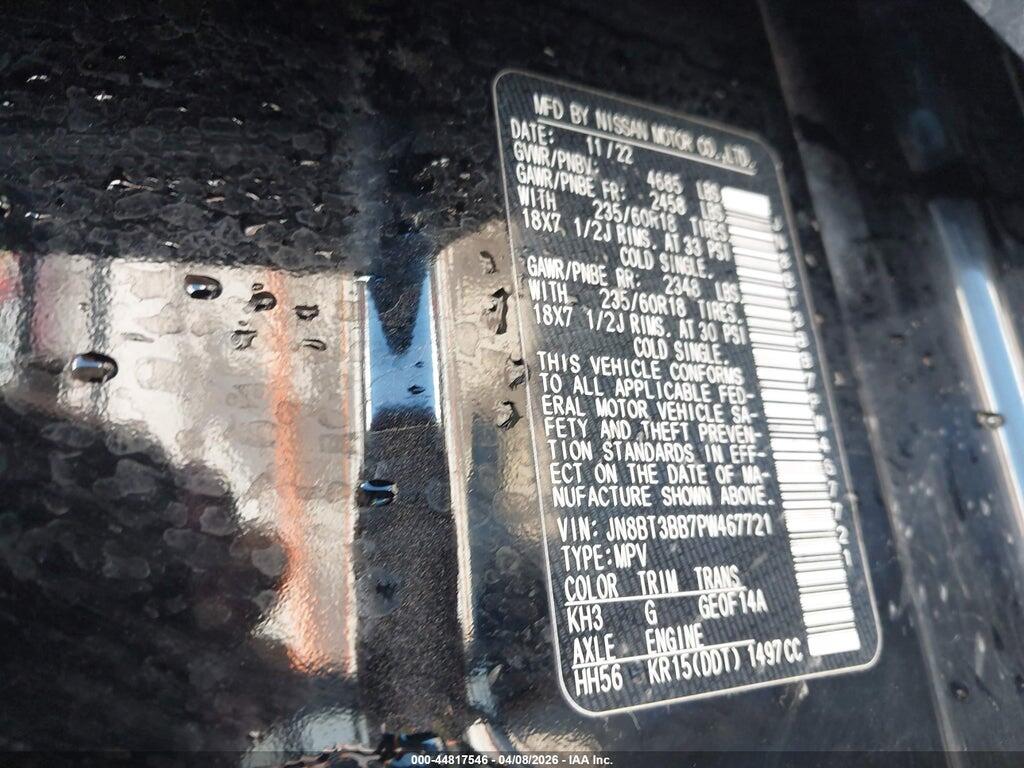 JN8BT3BB7PW467721 2023 NISSAN ROGUE photo no. 9