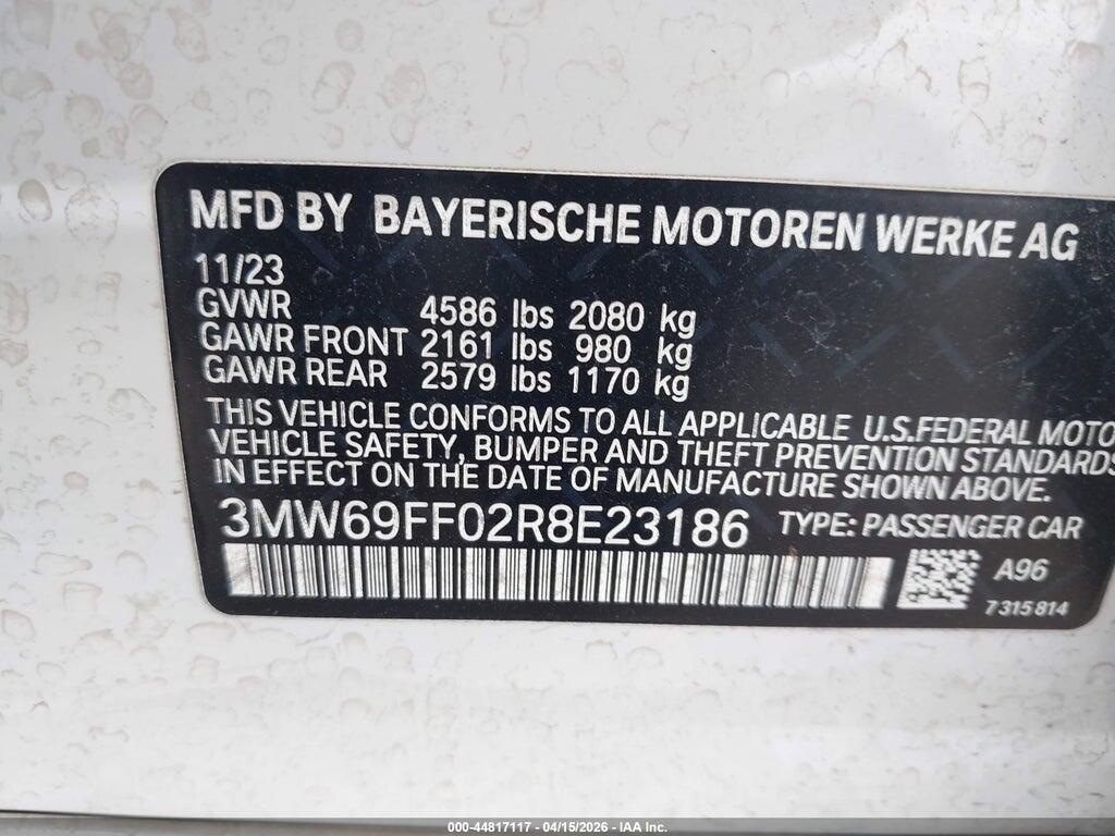 3MW69FF02R8E23186 2024 BMW 330I photo no. 9