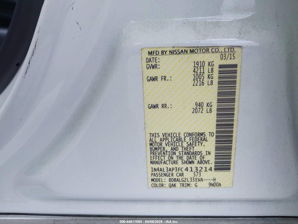 1N4AL3AP3FC413214 2015 NISSAN ALTIMA photo no. 9