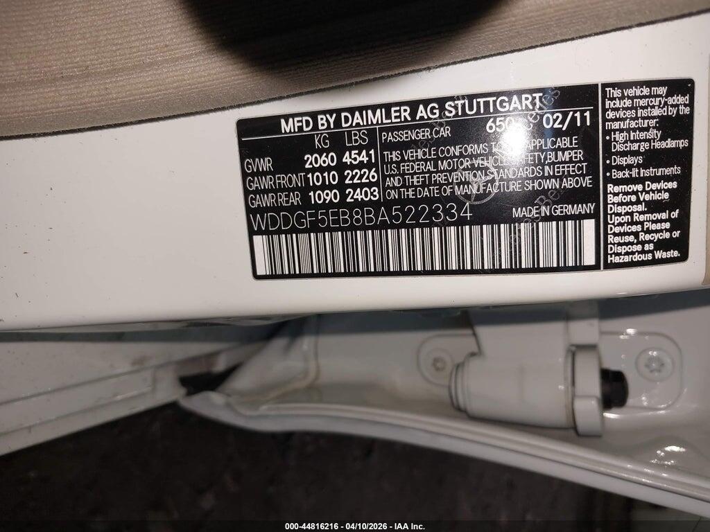 WDDGF5EB8BA522334 2011 MERCEDES-BENZ C 300 photo no. 9