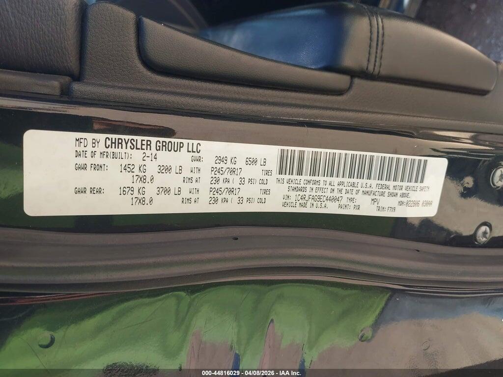 1C4RJFAG9EC440047 2014 JEEP GRAND CHEROKEE photo no. 9