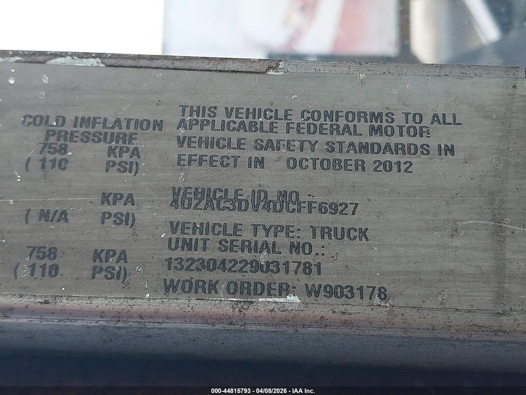 4UZAC3DV4DCFF6927 2013 FREIGHTLINER CHASSIS photo no. 8