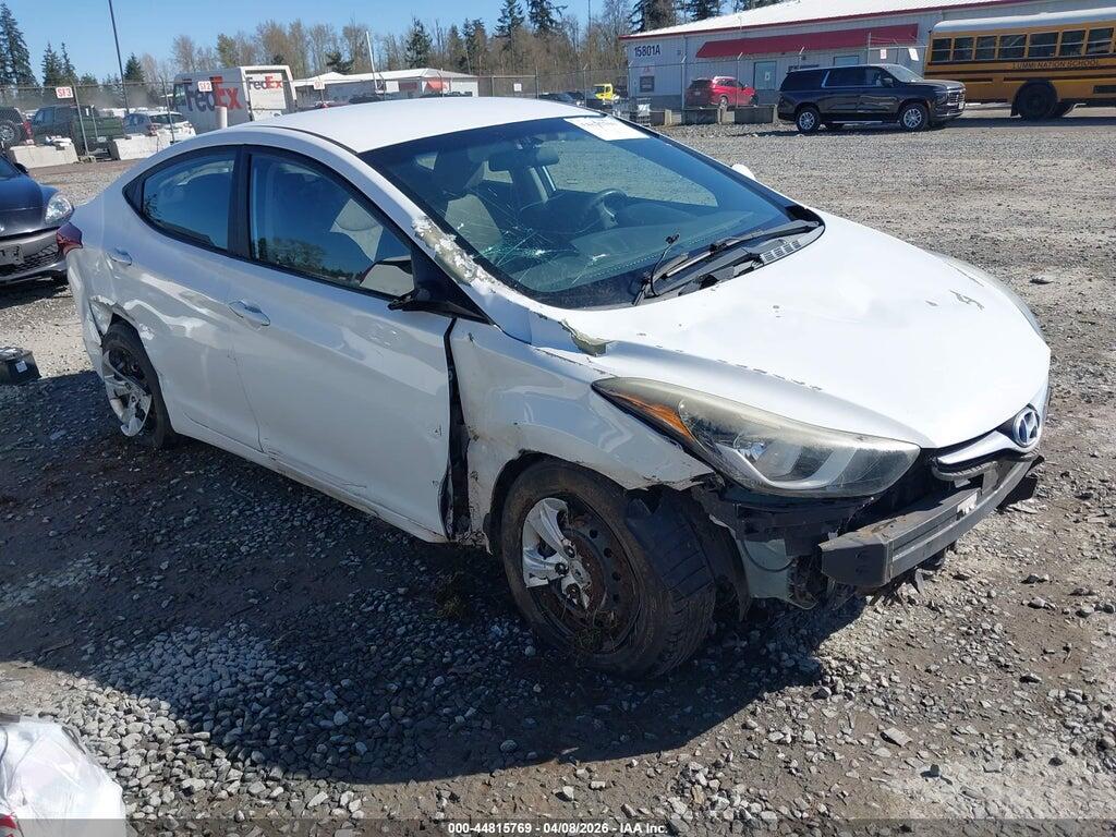 5NPDH4AE7GH665163 2016 HYUNDAI ELANTRA photo no. 1