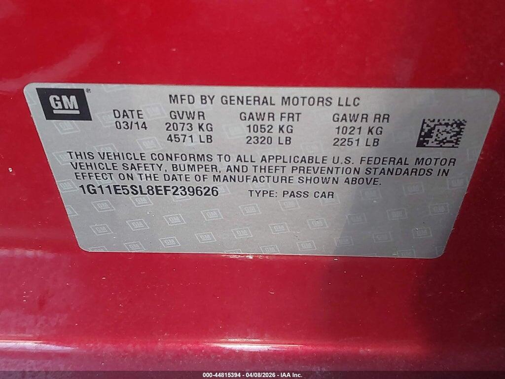 1G11E5SL8EF239626 2014 CHEVROLET MALIBU photo no. 9