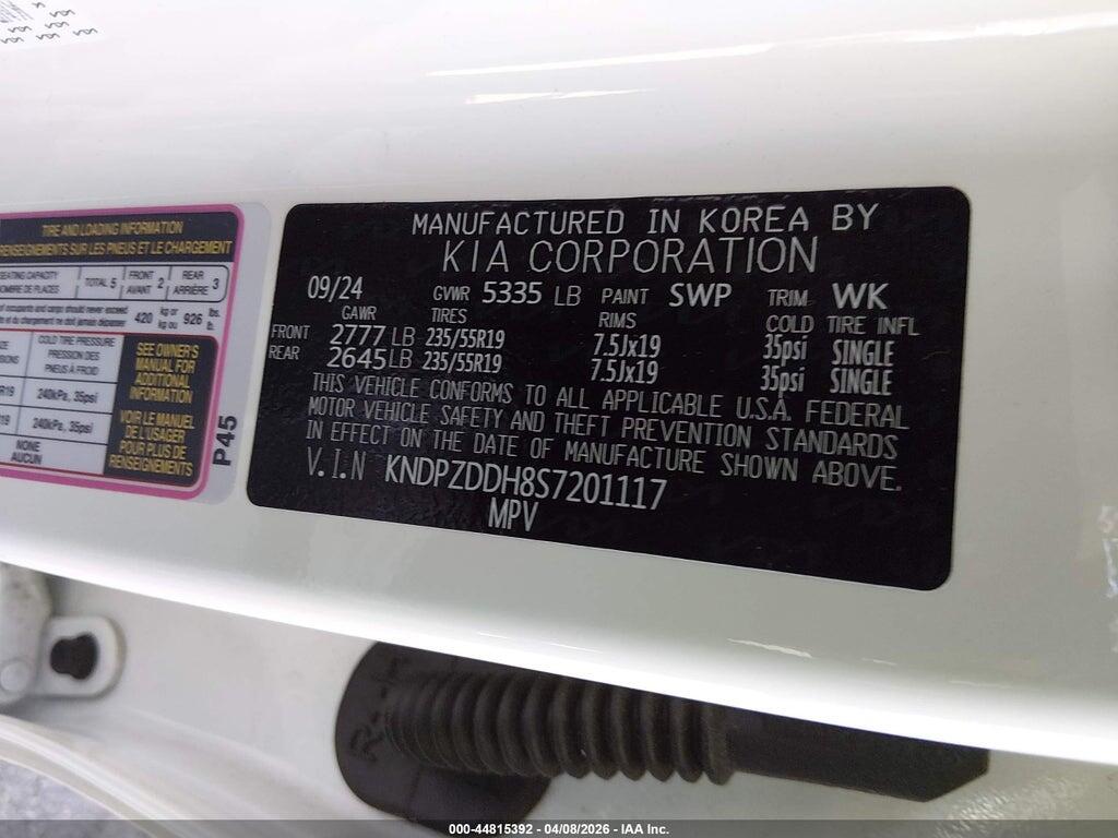 KNDPZDDH8S7201117 2025 KIA SPORTAGE PLUG-IN HYBRID photo no. 9