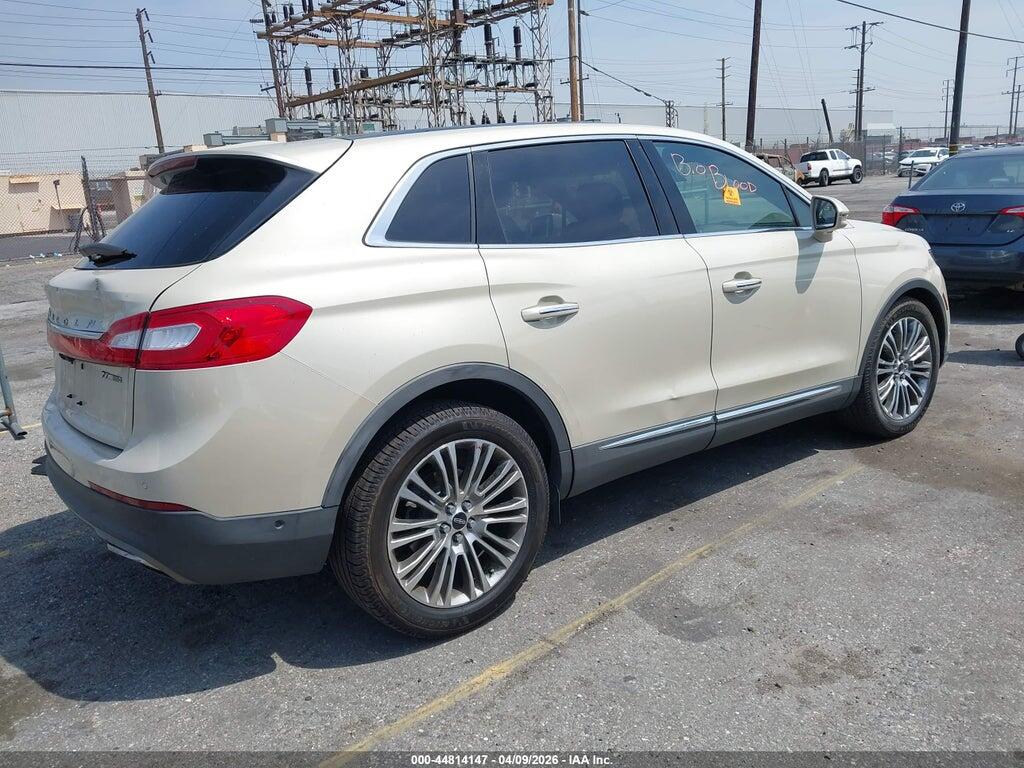 2LMTJ6LP3GBL45456 2016 LINCOLN MKX photo no. 4