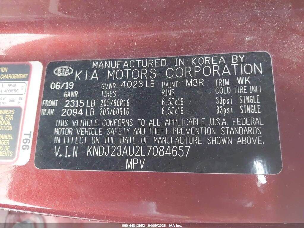 KNDJ23AU2L7084657 2020 KIA SOUL photo no. 9