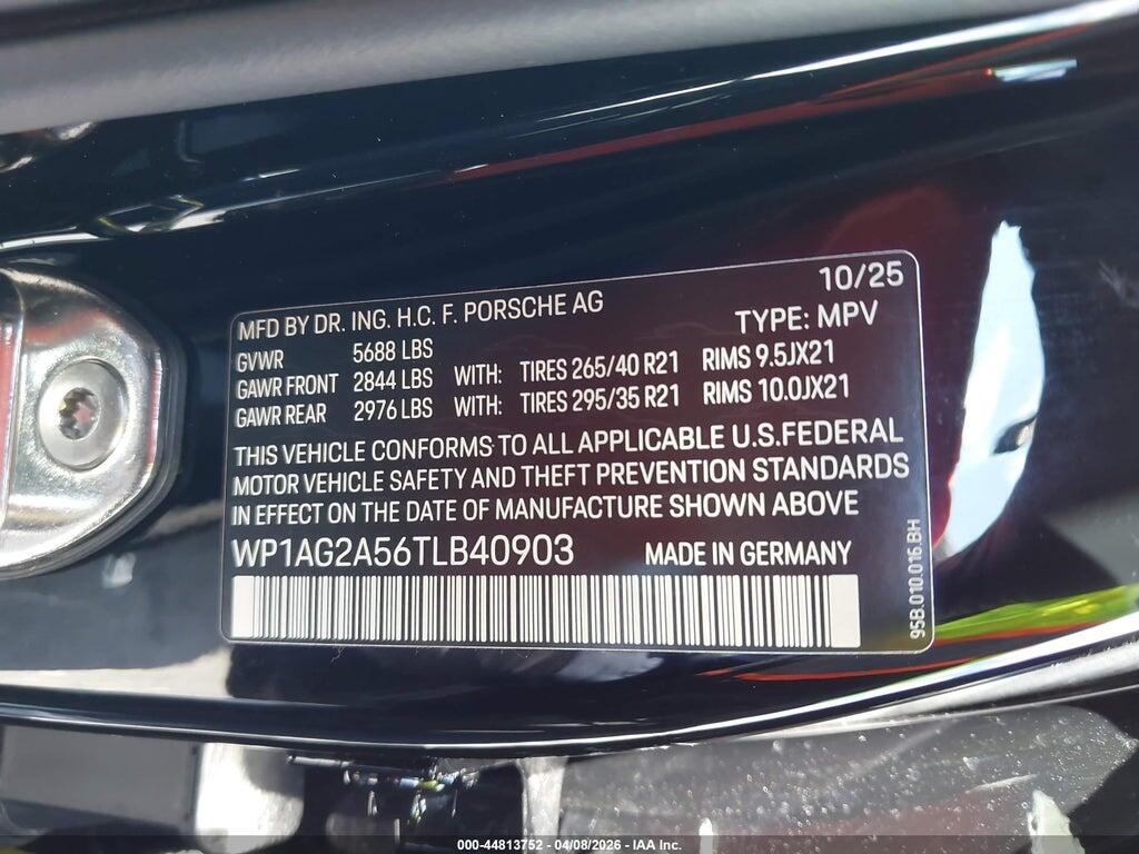 WP1AG2A56TLB40903 2026 PORSCHE MACAN photo no. 9