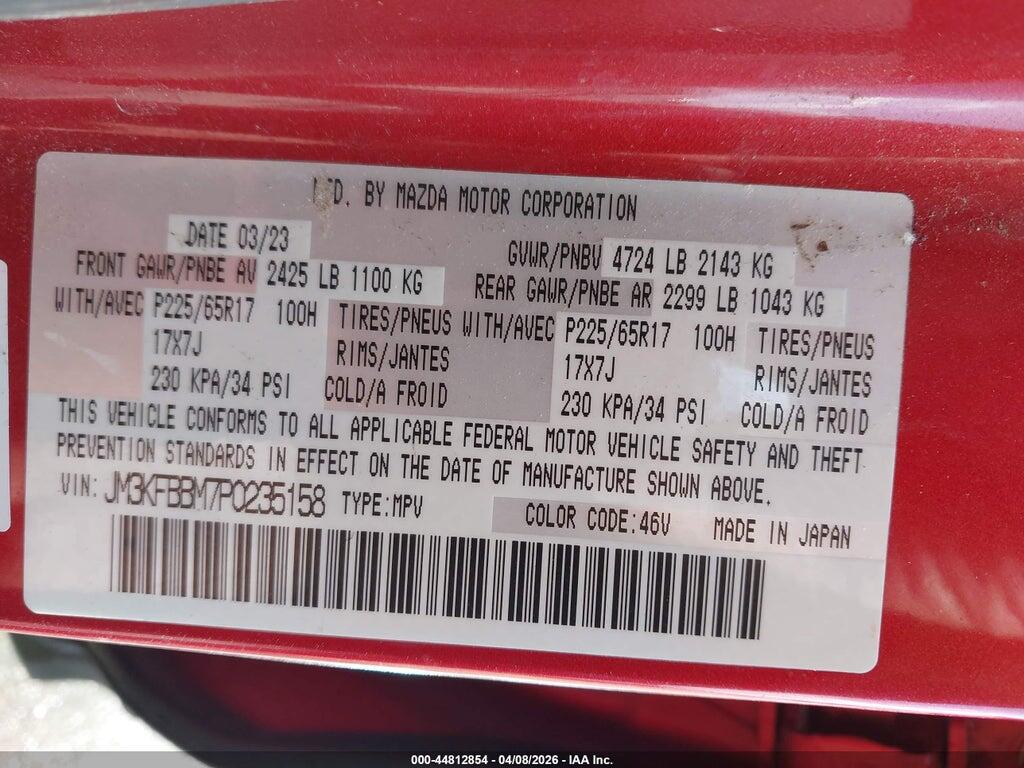 JM3KFBBM7P0235158 2023 MAZDA CX-5 photo no. 9