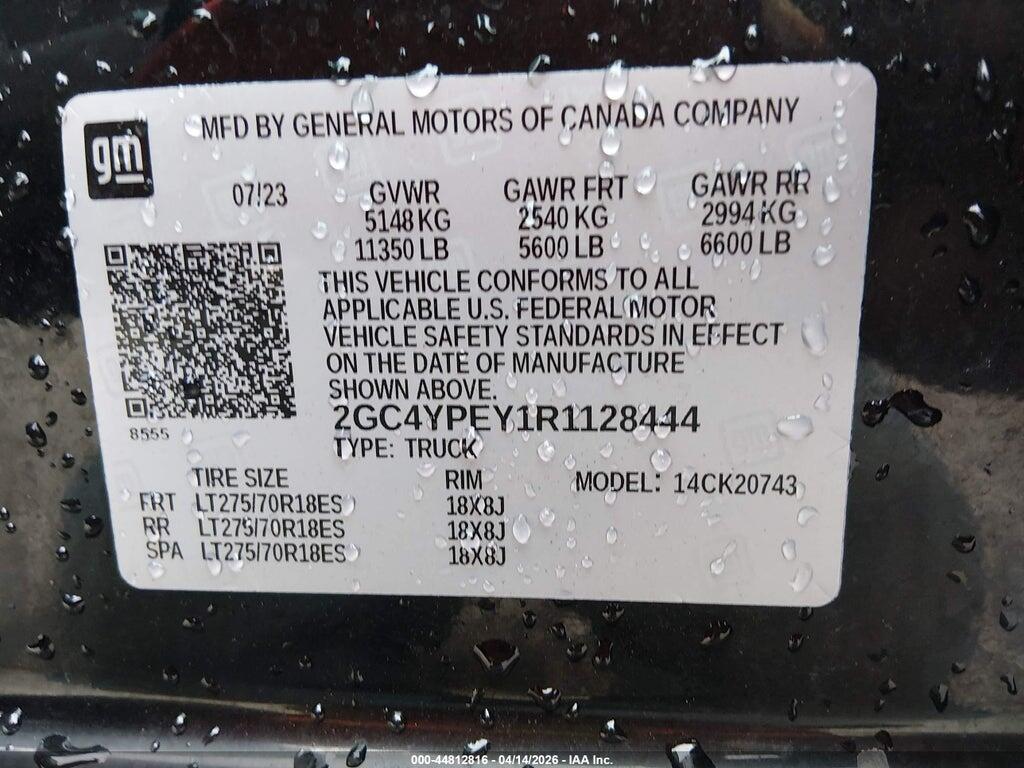 2GC4YPEY1R1128444 2024 CHEVROLET SILVERADO 2500 HD photo no. 9