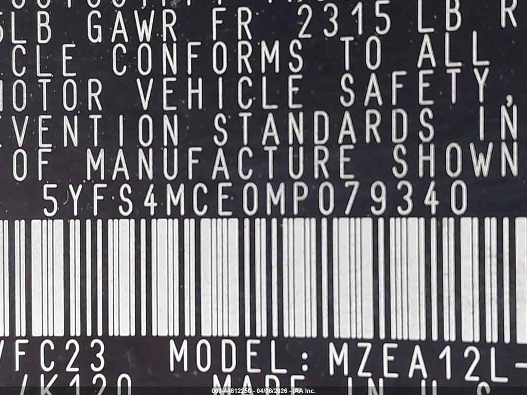 5YFS4MCE0MP079340 2021 TOYOTA COROLLA photo no. 9