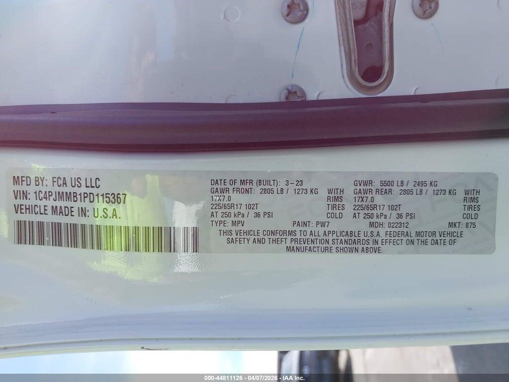 1C4PJMMB1PD115367 2023 JEEP CHEROKEE photo no. 9