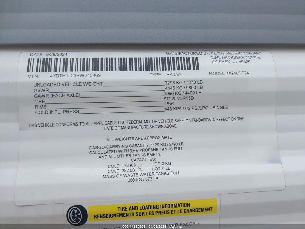 4YDTH1L23RW245469 2024 KEYSTONE RV OTHER photo no. 9