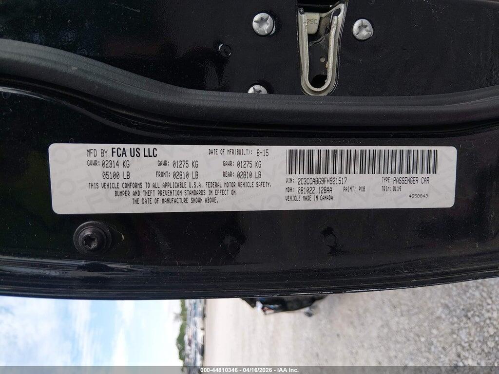 2C3CCABG9FH921517 2015 CHRYSLER 300 photo no. 9