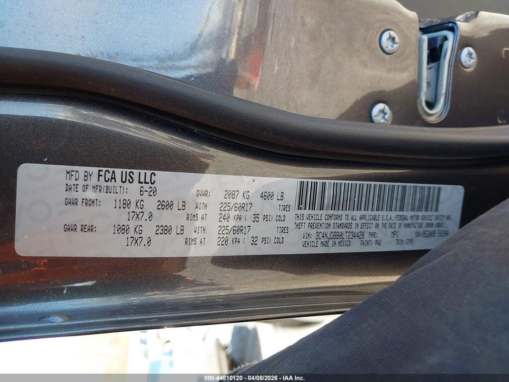 3C4NJDBB0LT234428 2020 JEEP COMPASS photo no. 9