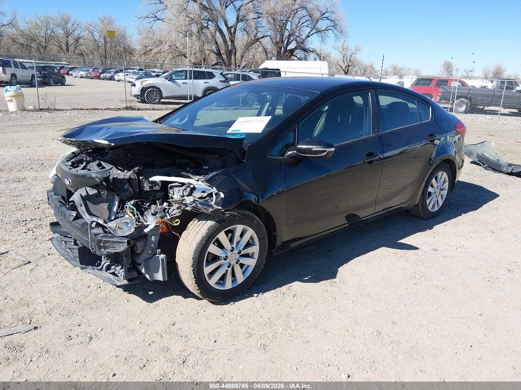 KNAFX4A67G5528841 2016 KIA FORTE photo no. 2