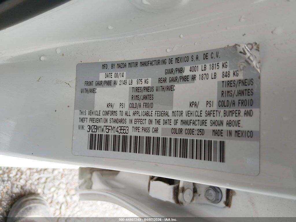 3MZBM1W75FM143553 2015 MAZDA MAZDA3 photo no. 9