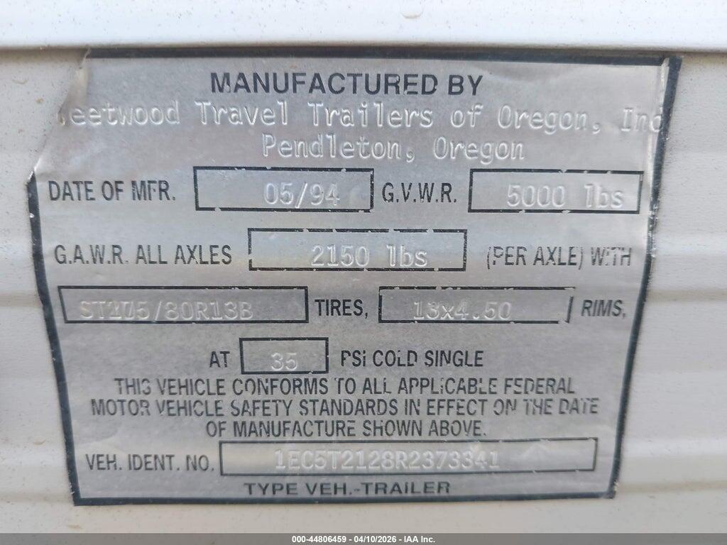1EC5T2128R2373341 1994 FLEETWOOD PROWLER M-21-5T XT-1 photo no. 9