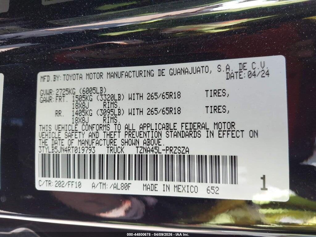 3TYLB5JN4RT019793 2024 TOYOTA TACOMA photo no. 9