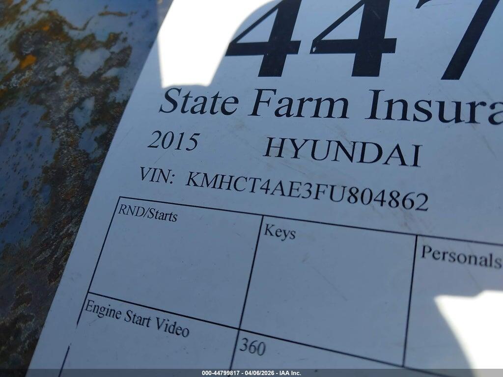 KMHCT4AE3FU804862 2015 HYUNDAI ACCENT photo no. 9