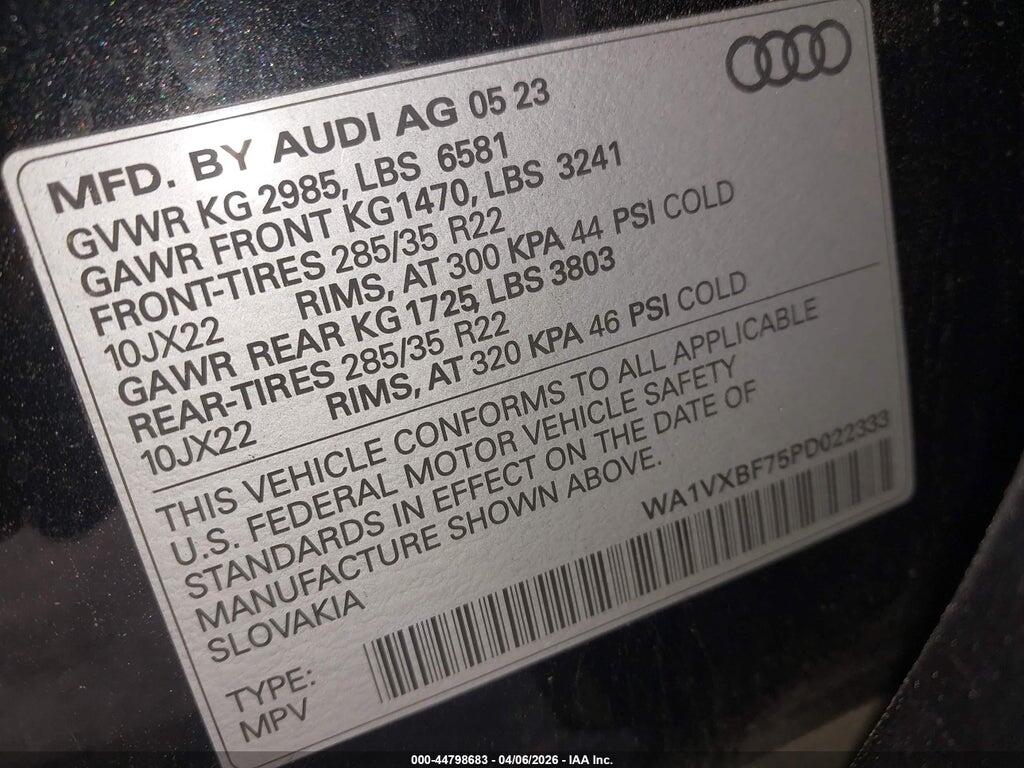 WA1VXBF75PD022333 2023 AUDI Q7 photo no. 9