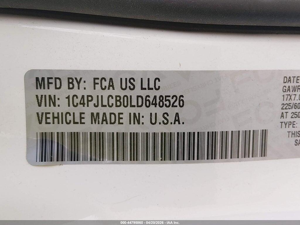 1C4PJLCB0LD648526 2020 JEEP CHEROKEE photo no. 9