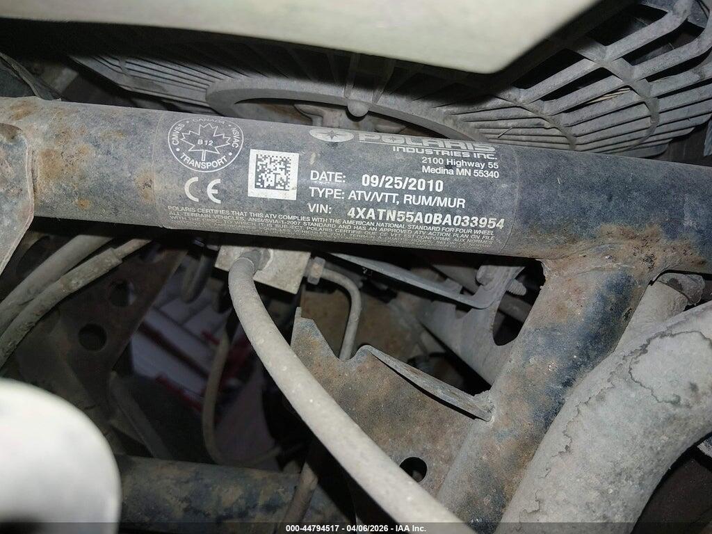 4XATN55A0BA033954 2011 POLARIS SPORTSMAN photo no. 10