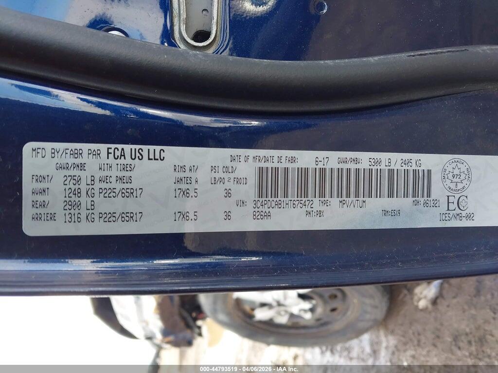 3C4PDCAB1HT675472 2017 DODGE JOURNEY photo no. 9