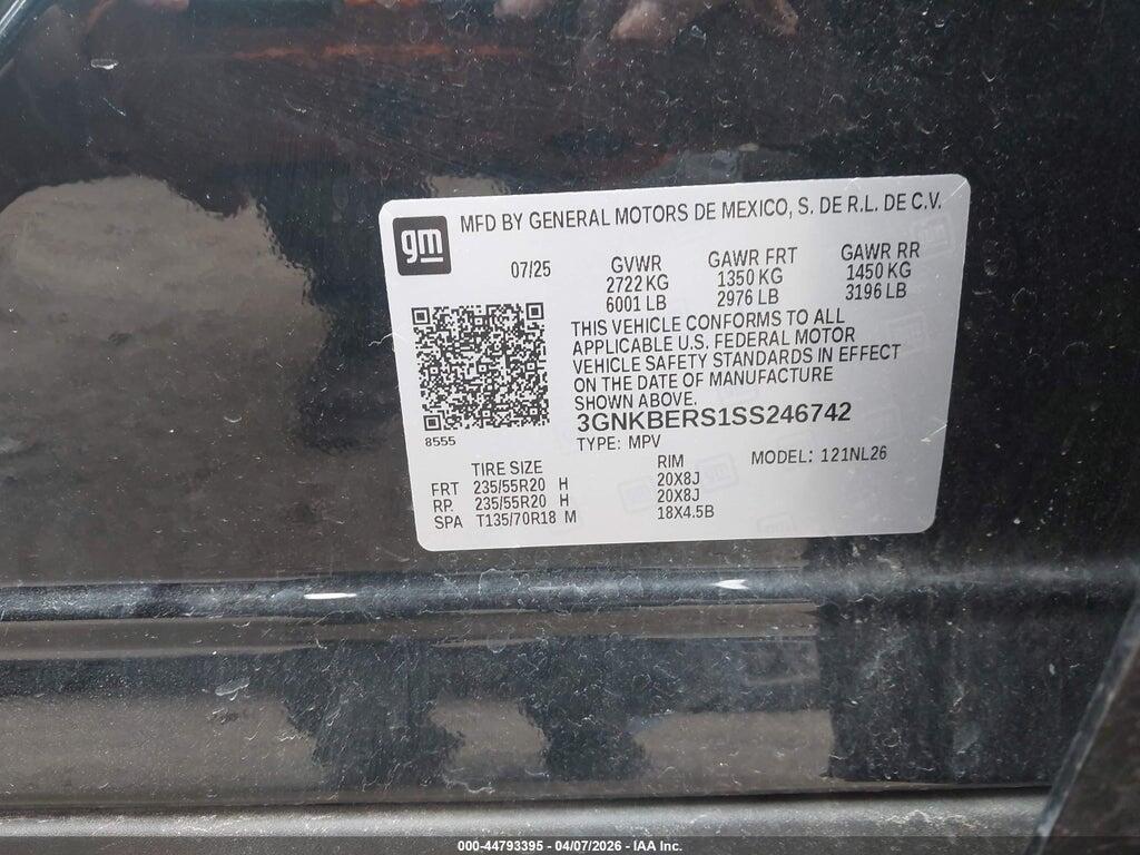 3GNKBERS1SS246742 2025 CHEVROLET BLAZER photo no. 9