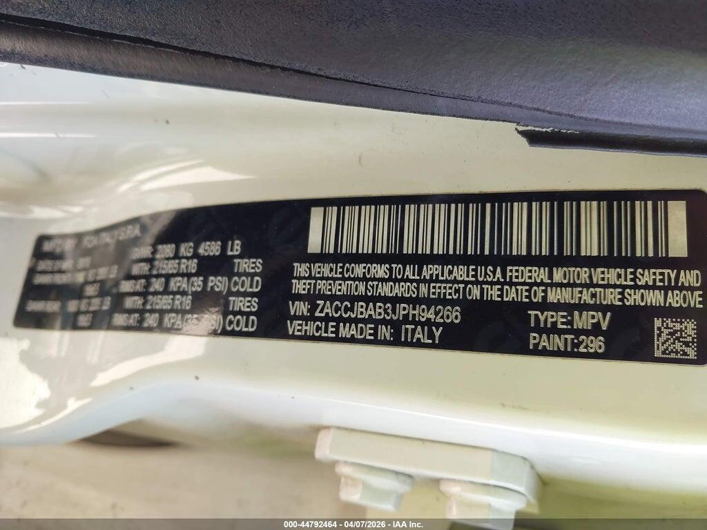 ZACCJBAB3JPH94266 2018 JEEP RENEGADE photo no. 9