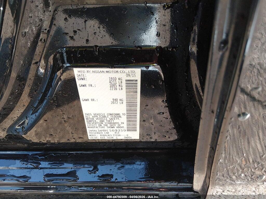 1N4AL3AP8FC569359 2015 NISSAN ALTIMA photo no. 9