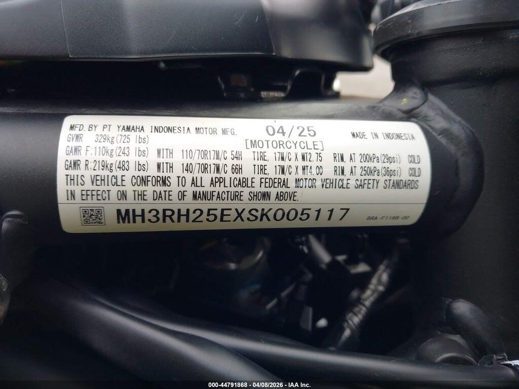 MH3RH25EXSK005117 2025 YAMAHA YFZ320 photo no. 10