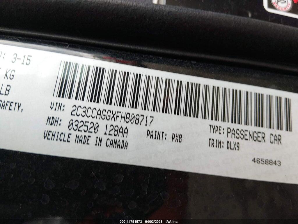 2C3CCAGGXFH808717 2015 CHRYSLER 300 photo no. 9