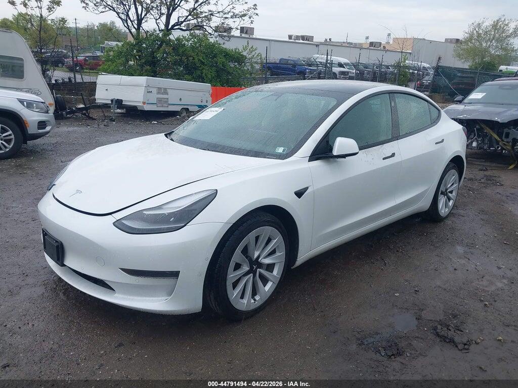 5YJ3E1EA2MF990856 2021 TESLA MODEL 3 photo no. 2