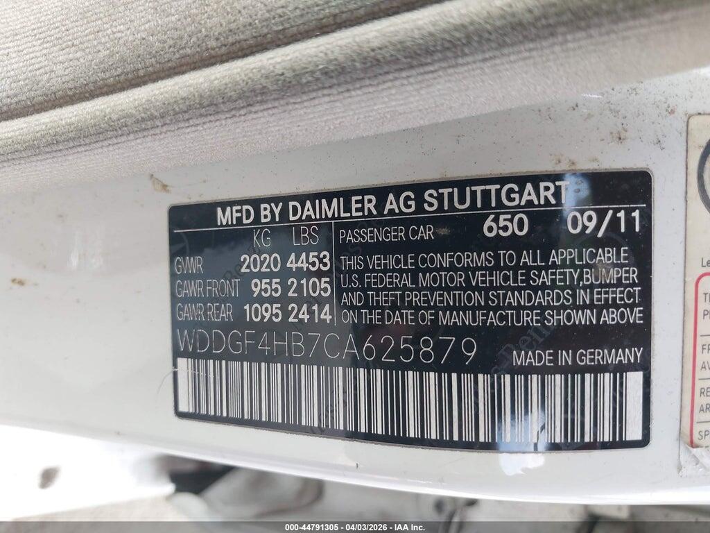 WDDGF4HB7CA625879 2012 MERCEDES-BENZ C 250 photo no. 9