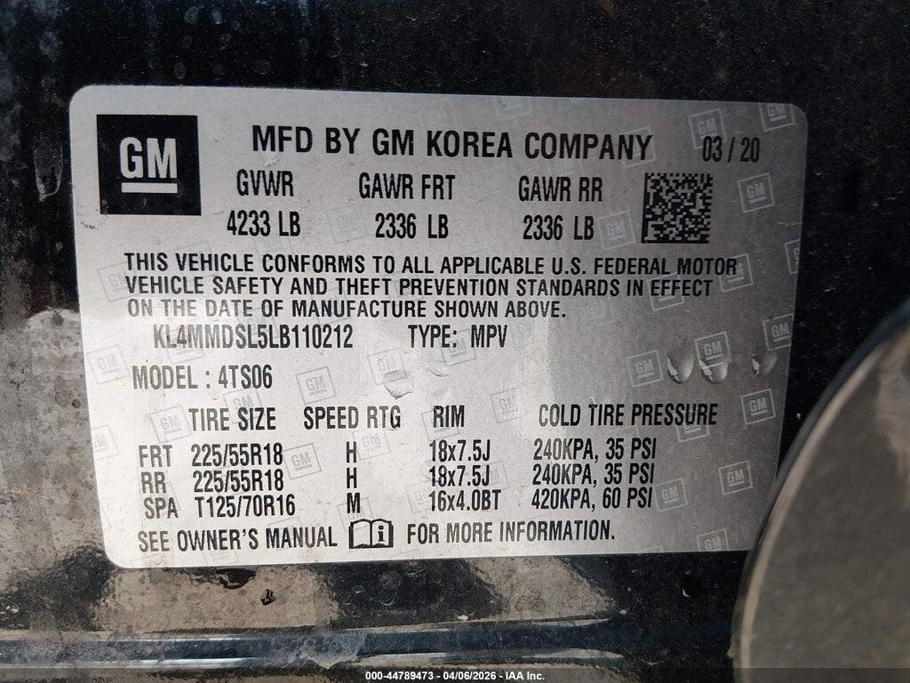 KL4MMDSL5LB110212 2020 BUICK ENCORE GX photo no. 9