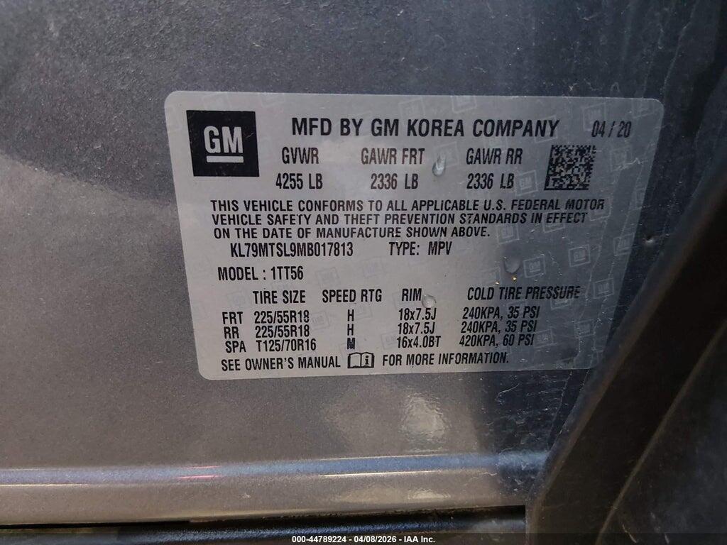 KL79MTSL9MB017813 2021 CHEVROLET TRAILBLAZER photo no. 9