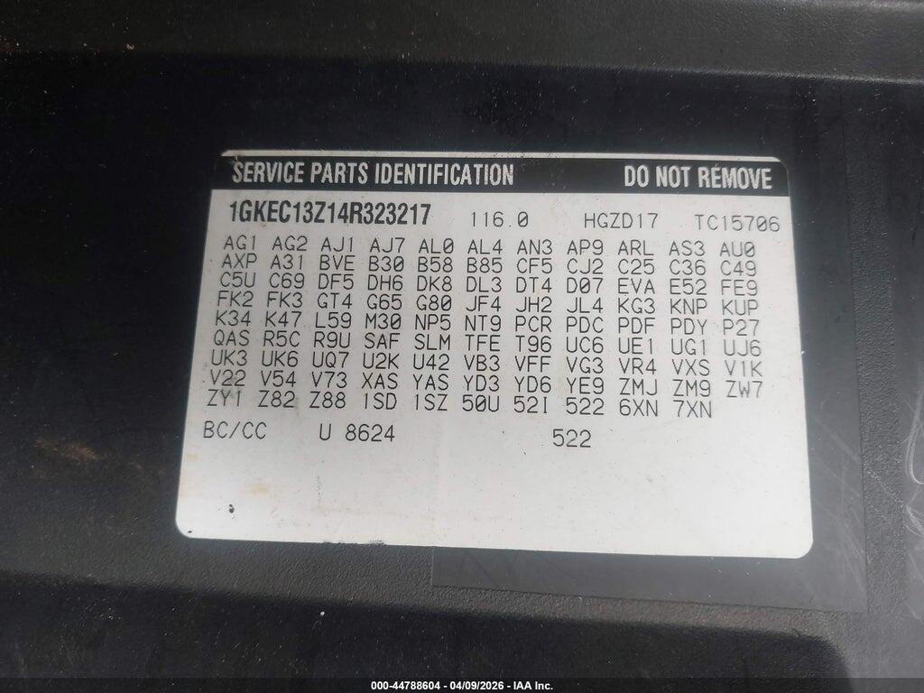 1GKEC13Z14R323217 2004 GMC YUKON photo no. 9